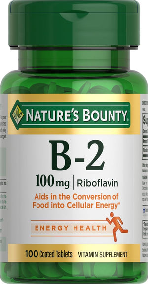 Nature'S Bounty Vitamin B-2 100 Mg, 100 Tablets (Pack of 12)