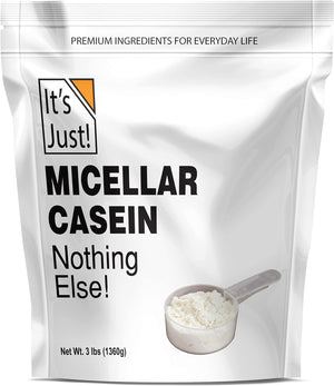 It'S Just! - 100% Casein Protein Powder, Made in USA, No Added Flavors or Sweeteners (Unflavored, 5 Pound (Pack of 1))