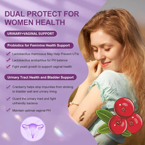 Women'S Probiotic 180 Billion Cfus, 18 Strains, with Organic Prebiotics+Cranberry Extract & D-Mannose, for Digestive, Boost Immune, Women'S Health & Urinary Tract Health, 90 Vegetarian Capsules