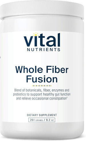 Vital Nutrients - Whole Fiber Fusion Powder - Natural Source of Dietary Fiber - Vegetarian - 261 Grams