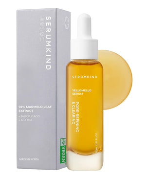 Korean Pore Minimizer Serum - Niacinimide Free - Yellowmello Extract 92 with Salicylic Acid -1 Fl.Oz. - Pore Minimizing Serum for Face - Korean Skincare Serum for Face - Serum for Pores