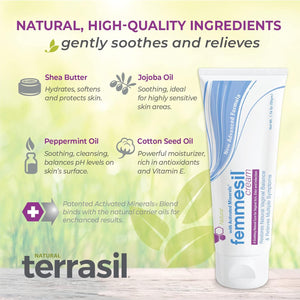 Femmesil Feminine Care Vaginal Health Antifungal Cream for Relief from Yeast Infection, Vaginal Itch & Irritation, Vaginal Cream for Women, 50Gm Tube