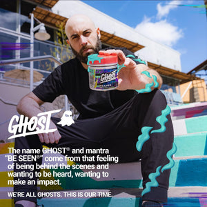 GHOST Gamer: Energy and Focus Support Formula - 40 Servings, Sour Patch Kids Redberry - Nootropics & Natural Caffeine for Attention, Accuracy & Reaction Time - Vegan, Gluten-Free