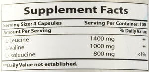 Best Naturals BCAA Branch Chain Amino Acid, 3200Mg per Serving, 400 Capsules - Pharmaceutical Grade - 100% Pure Instantized Formula | Pre/Post Workout Bodybuilding Supplement | Boost Muscle Growth