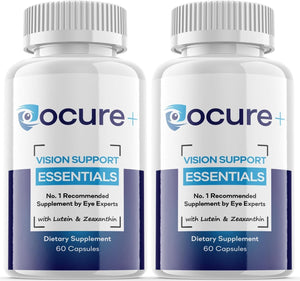 (2 Pack) Ocure+ Vision Supplement Pills - Support Healthy Vision & Eye Sight