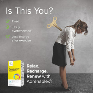 Terry Naturally Adrenaplex - 120 Capsules - Maximum Adrenal Support Supplement, Promotes Daily Energy, Mental Focus & Physical Endurance - Non-Gmo, Gluten-Free - 60 Servings