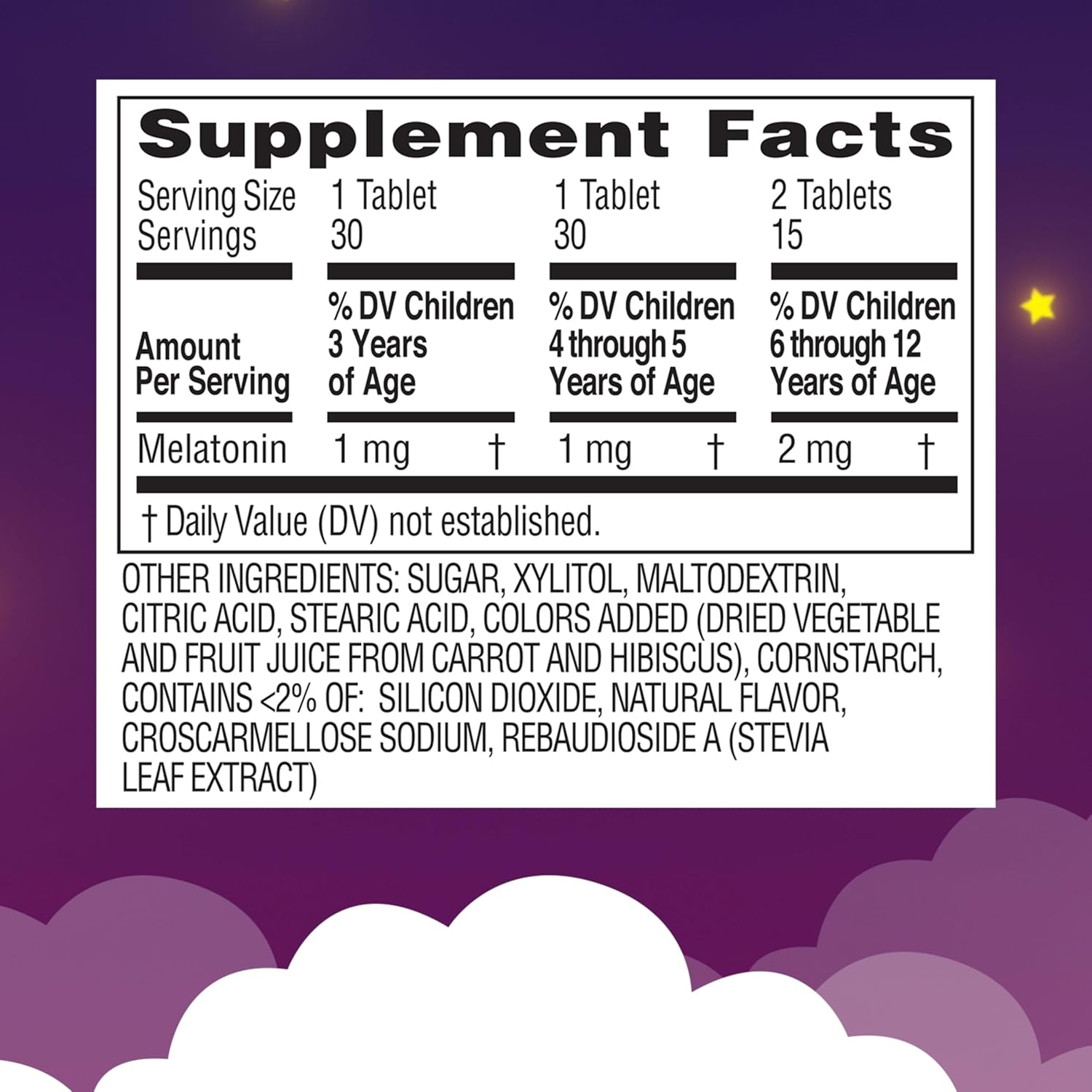 Zarbee'S Naturals Children'S Sleep Melatonin Supplement Chewable Tablets Grape Flavor - 30 Ct, Pack of 2