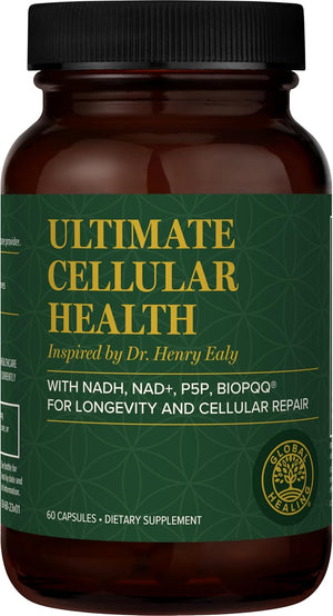 Global Healing Ultimate Cellular Health - Cellular Repair & DNA Telomere Support for Graceful Aging - 60 Capsules