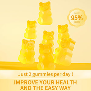 Glucosamine Chondroitin Gummies with MSM & Elderberry Extra Strength - Joint Support, Antioxidant Immune Support Supplement for Adults, Men & Women-Pineapple Flavor-90 Count