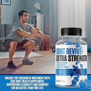 Joint Revive Gummies | #1 Rated Joint Support Supplement for Joint Health, Mobility & Cartilage Support W/Glucosamine Sulfate & Vitamine E | Dairy & Keto Friendly for Men & Women - Gummies