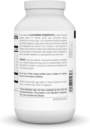 Source Naturals Extra Strength Glucosamine Chondroitin,Promotes Healthy Joints* - 120 Tablets