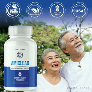 (3 Pack) Amiclear Capsules - Advanced Blood Sugar Support Formula