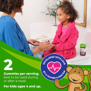 Orgain Kids Sugar Free Multivitamin Gummies, Vegan, 50 Superfoods, 15 Vitamins and Minerals, Immune Support and 3G of Fiber, Mixed Berry, Ages 4+, 1 Month Supply (60 Gummies)