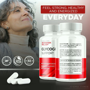 (2 Pack) Biogenix Relief Glycogen Support Pills for Optimal Glycemic Control