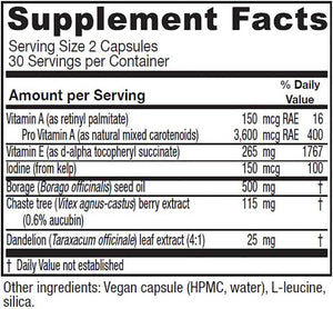 '- Breast Cycle Blend - Breast Cycle Support - 60 Vegetarian Capsules