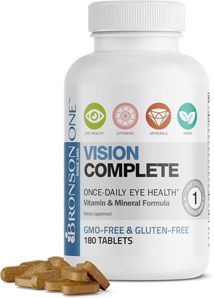 ONE Daily Vision Complete Eye Health Support Multivitamin Multimineral Supplement Formula, 180 Tablets