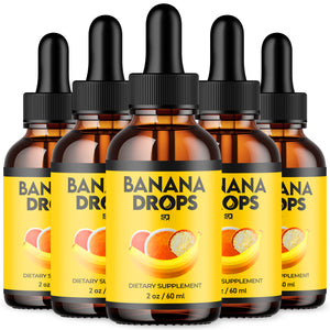 (5 Pack) Banana Drops Advanced Formula Maximum Strength Liquid Supplement