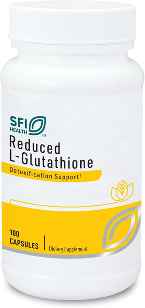 Reduced L-Glutathione 150 Milligrams - Hypoallergenic Detoxification & Antioxidant Support plus Magnesium, Dairy & Gluten-Free (100 Capsules)
