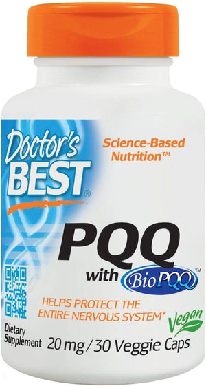 Doctor'S Best PQQ with Biopqq, Non-Gmo, Vegan, Gluten & Soy Free, 20 Mg, 30 Count