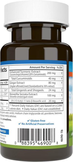 '- Enhanced Mobility, Botanical Joint Support, Boswellia, Tart Cherry, Curcumin, Ginger, 30 Softgels