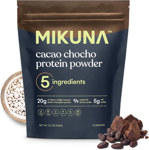 Mikuna Vegan Protein Powder (Unflavored, 15 Servings) - Plant Based Chocho Superfood Protein - Dairy Free Protein Powder Packed with Vitamins, Minerals & Fiber - Gluten, Keto & Lectin-Free