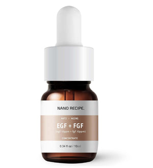 Korean EGF + FGF Liposome Concentrate Mix 2 Drops in Any Step of Your Skin Care Routine Improve Skin Elasticity and Wrinkle anti Aging Microneedling Serum 10Ml