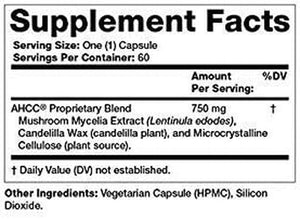 Olympian Labs - Ahcc-750Mg, 750 Mg, 60 Capsules