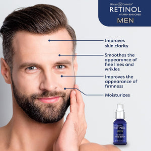 Retinol Men’S Anti-Wrinkle Facial Serum – the Original Retinol Anti-Aging Men’S Formula for Younger Looking Skin – Vitamin-Enriched to Smooth Fine Lines & Wrinkles, Improve Tone & Promote Firmness