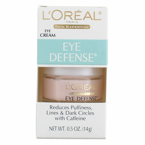 L'Oreal Loreal Dermo-Expertise Eye Defense Gel, 0.5 Oz (Pack of 2)