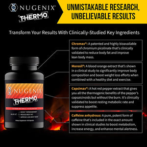 Nugenix Thermo - Thermogenic Fat Burner Supplement Pills for Men, Extreme Metabolic Accelerator, 42 Count