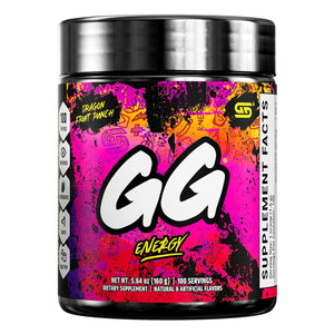 Gamer Supps, GG Energy Dragonfruit Punch (100 Servings) - Keto Friendly Gaming Energy and Nootropic Blend, Sugar Free + Organic Caffeine + Vitamins + Immune Support, Powder Energy Drink