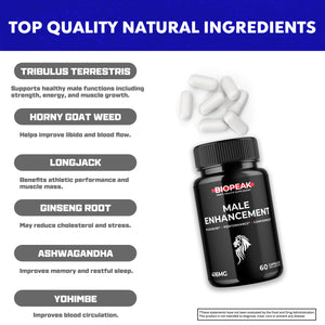 (2 Pack) Biopeak for Men, Bio Peak Advanced Male Support Pills (120 Capsules)