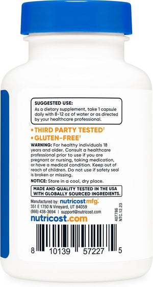 Nutricost PQQ (Pyrroloquinoline Quinone) 20Mg, 60 Capsules (2 Bottles) - Veggie Capsules, Non-Gmo, Gluten Free