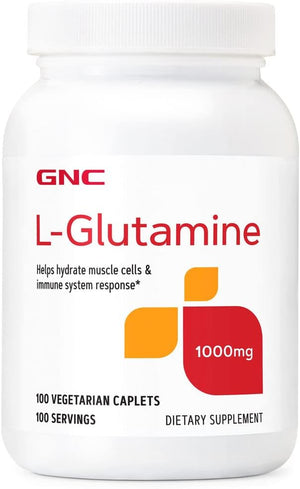 L-Glutamine 1000 Mg - 100 Vegetarian Caplets (100 Servings)