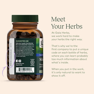 Gaia Herbs Sleepthru - Natural Sleep Support Supplement with Organic Ashwagandha Root, Organic Magnolia Bark, Passionflower, and Jujube Date - 120 Vegan Liquid Phyto-Capsules (60-Day Supply)