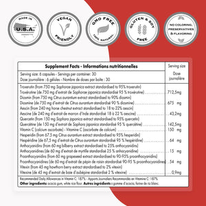 '- Veinomax (Advanced Complex) - with Diosmin, Hesperidin, Horse Chestnut, Vitexin - Veins Supplement | Non-Gmo & Gluten Free - 180 Vegetarian Capsules
