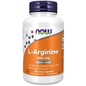 Supplements, L-Arginine 500 Mg, Nitric Oxide Precursor*, Amino Acid, 100 Veg Capsules