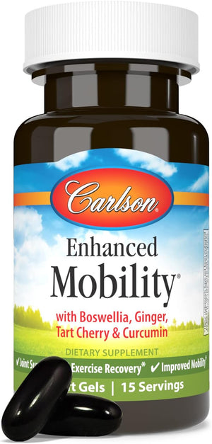 '- Enhanced Mobility, Botanical Joint Support, Boswellia, Tart Cherry, Curcumin, Ginger, 30 Softgels