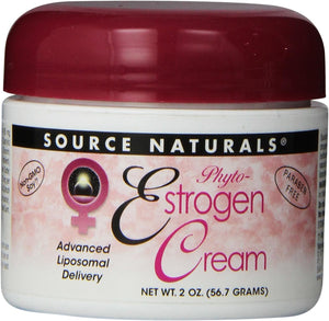 Source Naturals Phyto-Estrogen Cream, Advanced Liposomal Delivery, 2 Ounces