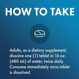 H2-2-Go Molecular Hydrogen, 60 Servings (60 Tablets), 8 Ppm of Hydrogen per Tablet, Dietary Supplement, Supports Circulatory Health