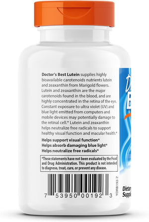 Lutein with Gluten Free, Vision Support, 60 Softgels