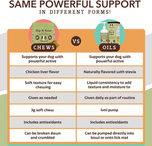 Natural Dog Company Liquid Glucosamine Hip & Joint Oil for Dogs, 16 Oz, Extra Strength Cartilage and Joint Support, Helps Mobility and Eases Occasional Stiffness, Dog Vitamins and Supplements