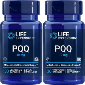 Life Extension PQQ Caps with PQQ 10 Mg, 30 Vcaps (2 Pack)
