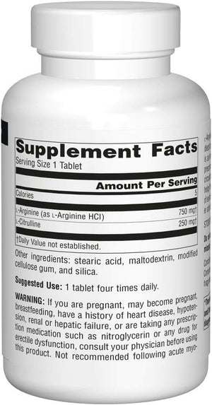 L-Arginine L-Citrulline Complex, Essential Amino Acid Supplement, Supports Peak Performance* 1,000 Mg - 240 Tablets