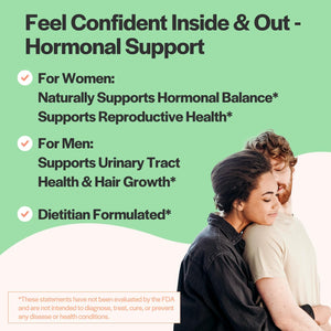 Saw Palmetto for Women and Men | Saw Palmetto Supplement Extract | Hormonal Balance, Urinary Health & Androgen Support | Saw Palmetto for Men Prostate | Saw Palmetto Capsules 500Mg | 100 Day Supply