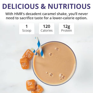 120 Shake Meal Replacement Powder | Salted Caramel Shake Mix to Support Healthy Weight Loss | 12G of Protein | Nutritional Drink | Low Calorie Food | 12 Servings