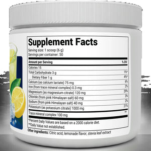 Electrolyte Powder Lemonade - Hydration Powder, 50 Servings