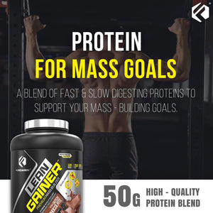 Forzagen Lean Gainer Premium Mass Builder | Mass Gainer Protein Powder for Men & Women | High Calorie Protein, Weight Gain, Bulk, Muscle Building Supplement | Dutch Chocolate, 8 Lbs. (11 Servings)