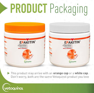 Vetoquinol Epakitin Chitosin-Based Phosphate Binder for Cats & Dogs – Renal Support Supplement Powder - 300G