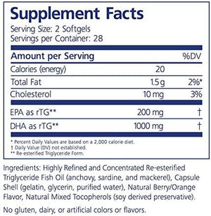 PRN Nuretin - High DHA Omega-3 Fish Oil Supplement (1000Mg DHA & 200Mg EPA) - Support Healthy Retinal Function - Re-Esterified Triglyceride Form –Eye Health Supplements for Adults – 1 Month Supply